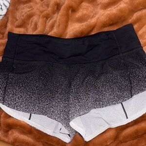 lululemon athletica Black and Gray Athletic Shorts